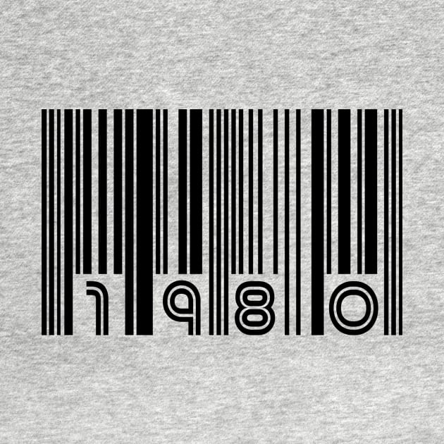 Birthday 1980  Barcode by hoopoe